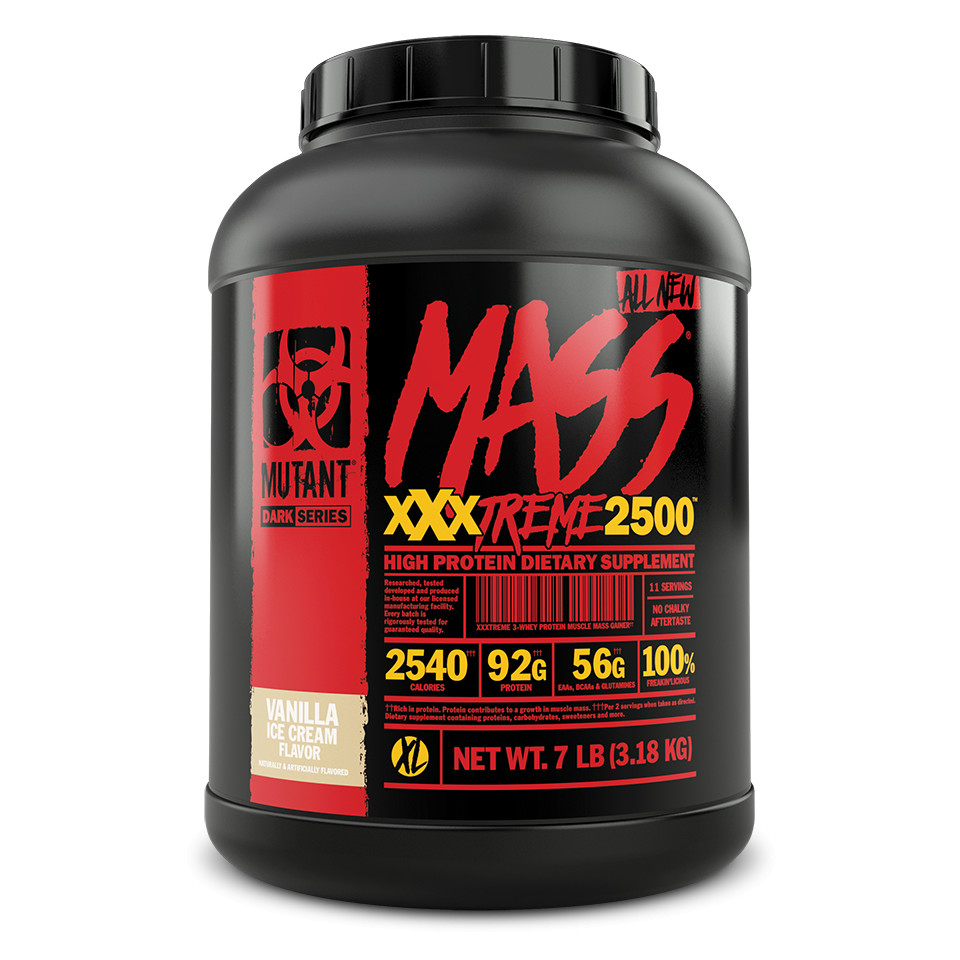 Mutant Mass Xxxtreme 2500 3180 g /11 servings/ Vanilla Ice Cream - зображення 1