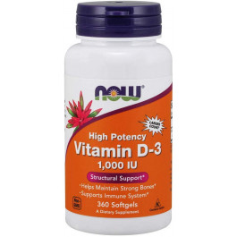 Now Vitamin D-3 1000 IU 360 caps