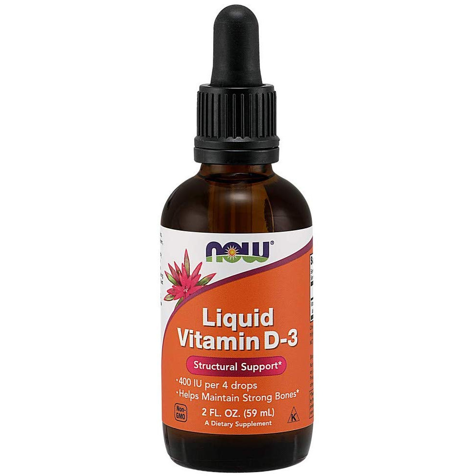 Now Liquid Vitamin D-3 60 ml /527 servings/ Unflavored - зображення 1