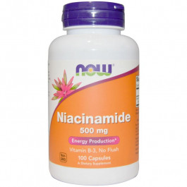 Now Niacinamide 500 mg 100 caps