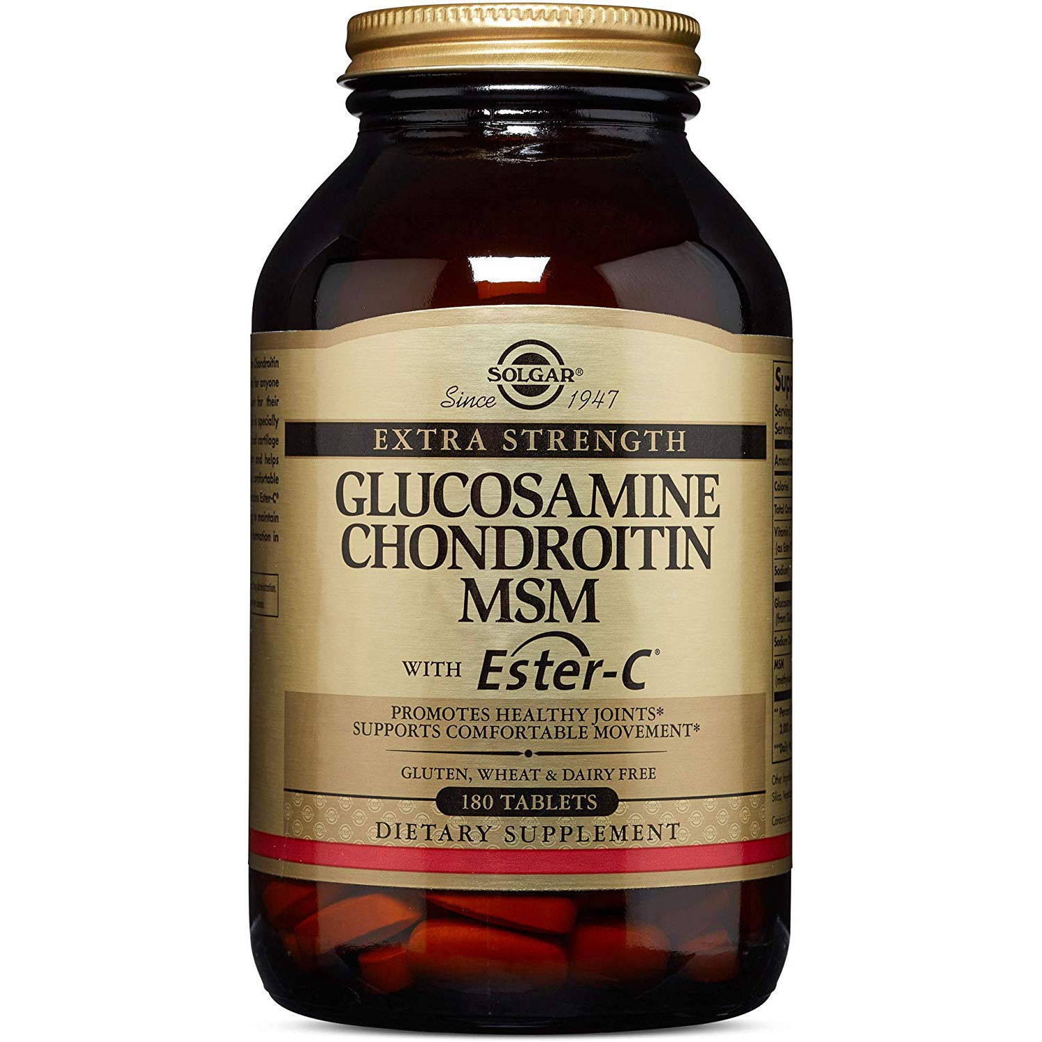 Solgar Extra Strength Glucosamine Chondroitin MSM with Ester-C 180 tabs - зображення 1