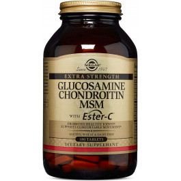 Solgar Extra Strength Glucosamine Chondroitin MSM with Ester-C 180 tabs