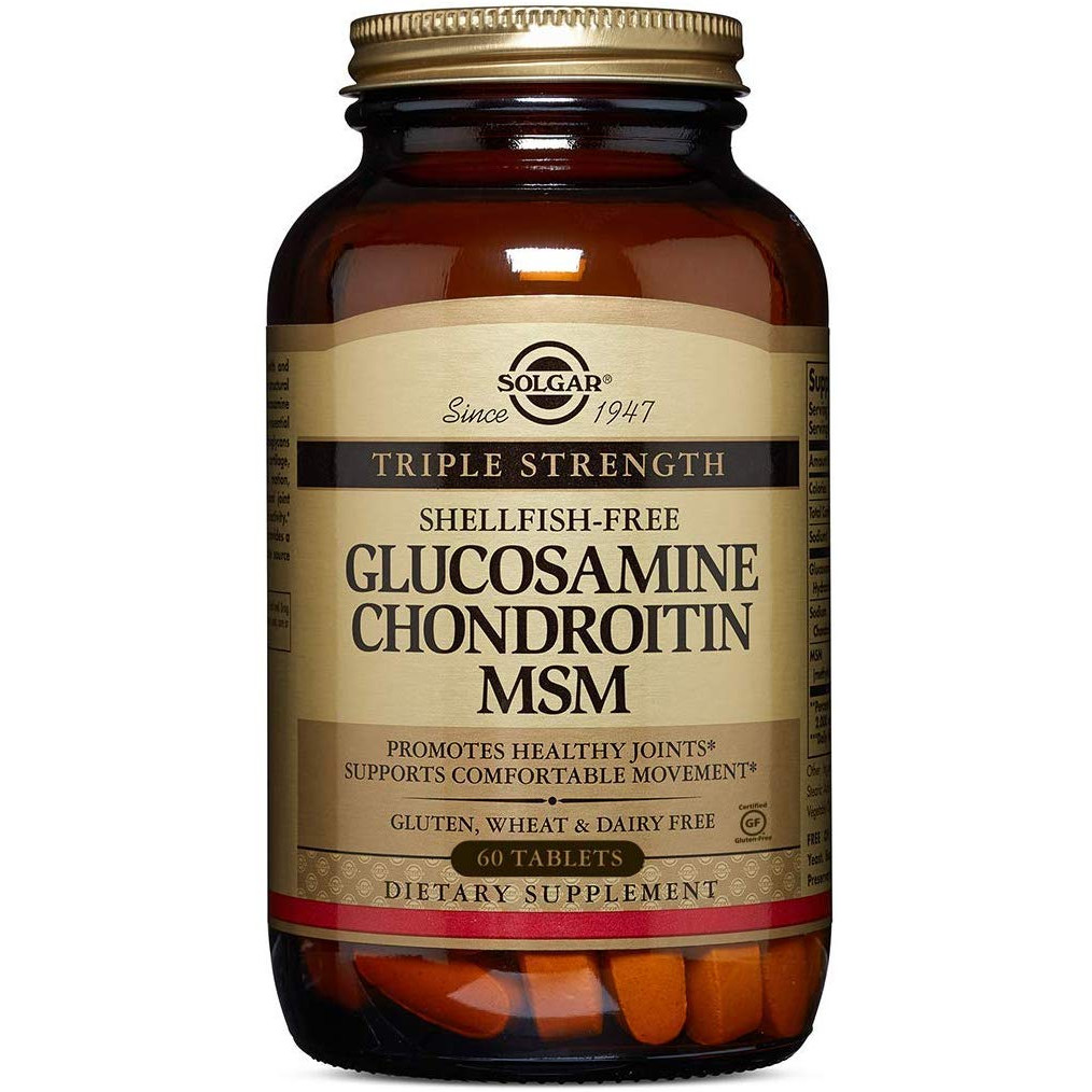 Solgar Triple Strength Glucosamine Chondroitin MSM 60 tabs - зображення 1