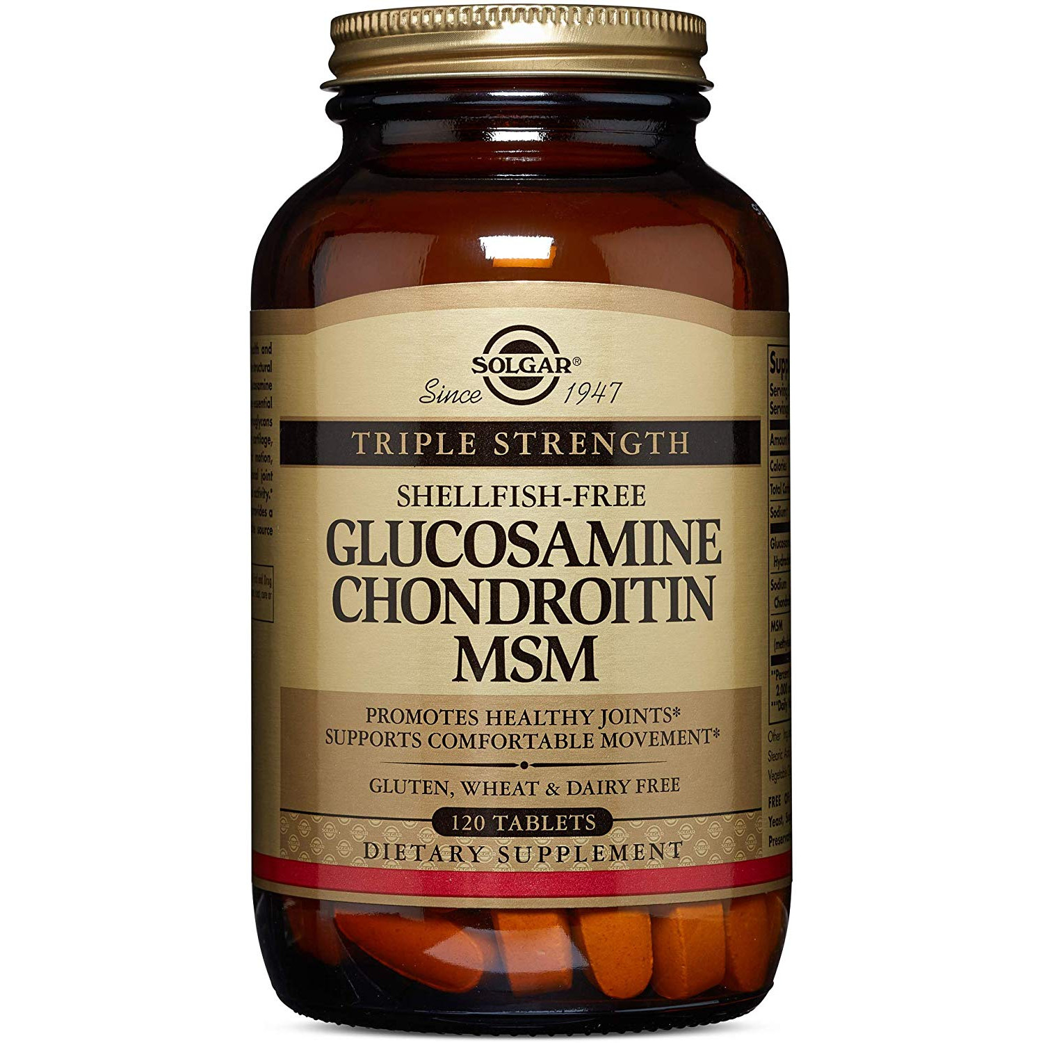 Solgar Triple Strength Glucosamine Chondroitin MSM 120 tabs - зображення 1