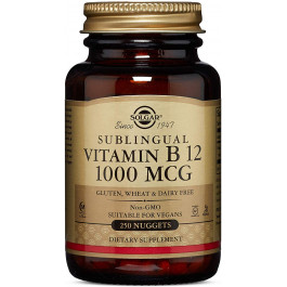   Solgar Витамин В12, Vitamin B12, 1000 мкг, 250 таблеток