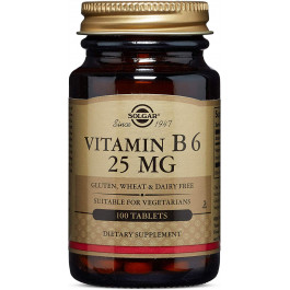   Solgar Vitamin B6 25 mg Tablets 100 tabs