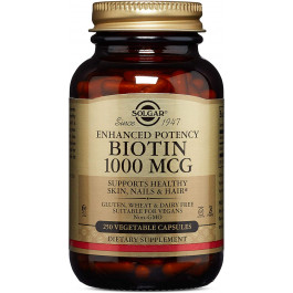 Solgar Biotin 1000 mcg Vegetable Capsules 250 caps