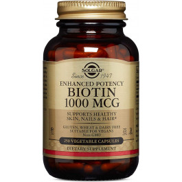   Solgar Biotin 1000 mcg Vegetable Capsules 250 caps