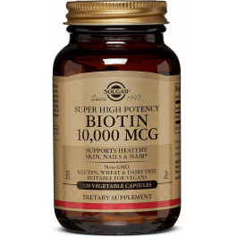 Solgar Biotin 10,000 mcg Vegetable Capsules 120 caps