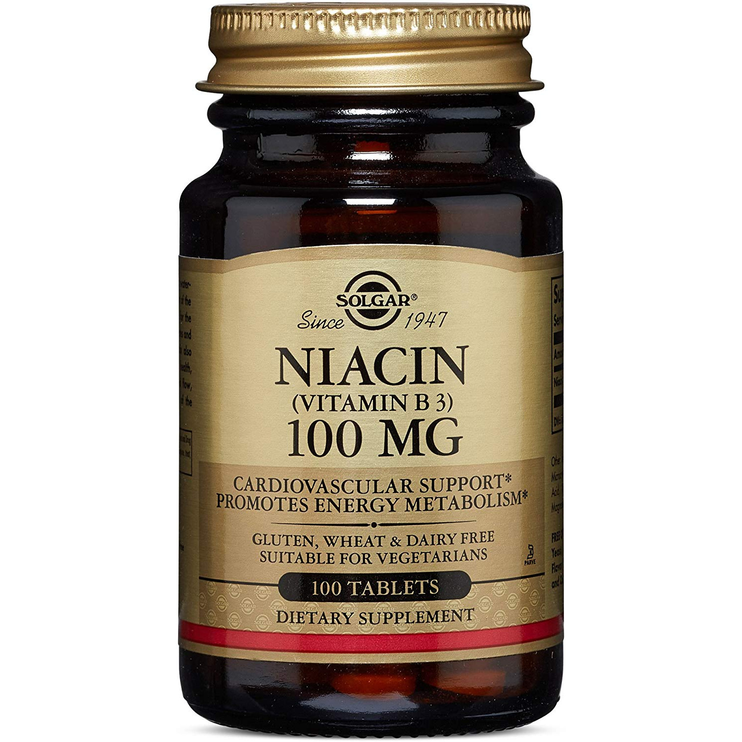 Solgar Niacin /Vitamin B3/ 100 mg Tablets 100 tabs - зображення 1