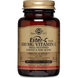Solgar Ester-C Plus 500 mg Vitamin C Vegetable Capsules 50 caps