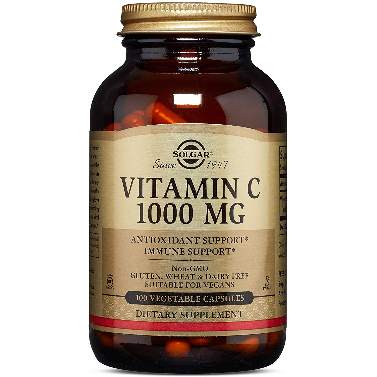 Solgar Vitamin C 1000 mg Vegetable Capsules 100 caps - зображення 1