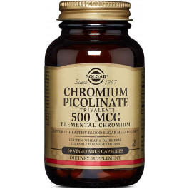 Solgar Chromium Picolinate 500 mcg Vegetable Capsules 60 caps