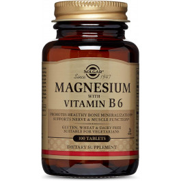 Solgar Magnesium with Vitamin B6 Tablets 100 tabs