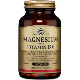 Solgar Magnesium with Vitamin B6 Tablets 250 tabs