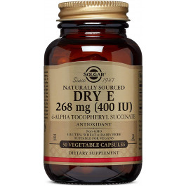 Solgar Dry Vitamin E 268 mg /400 IU/ Vegetable Capsules 50 caps