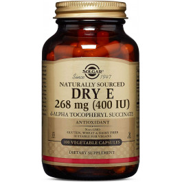   Solgar Dry Vitamin E 268 mg /400 IU/ Vegetable Capsules 100 caps