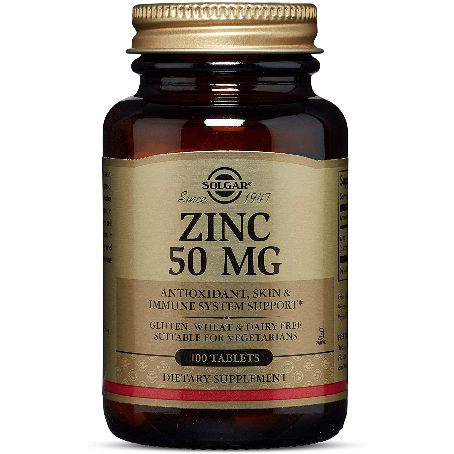 Solgar Zinc 50 mg Tablets 100 tabs - зображення 1
