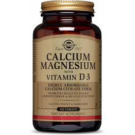 Solgar Calcium Magnesium with Vitamin D3 Tablets 150 tabs