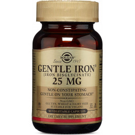 Solgar Gentle Iron 25 mg Vegetable Capsules 90 caps