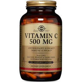 Solgar Vitamin C 500 mg Vegetable Capsules 250 caps