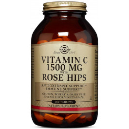   Solgar Vitamin C 1500 mg with Rose Hips Tablets 180 tabs