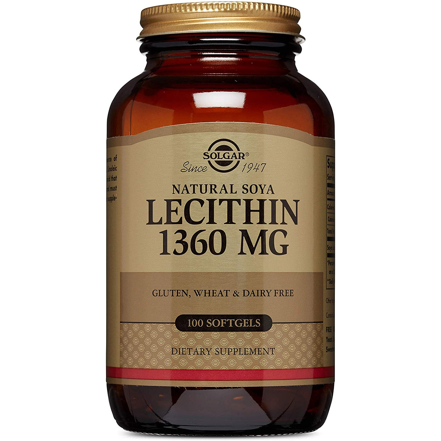 Solgar Lecithin 1360 mg Softgels 100 caps - зображення 1