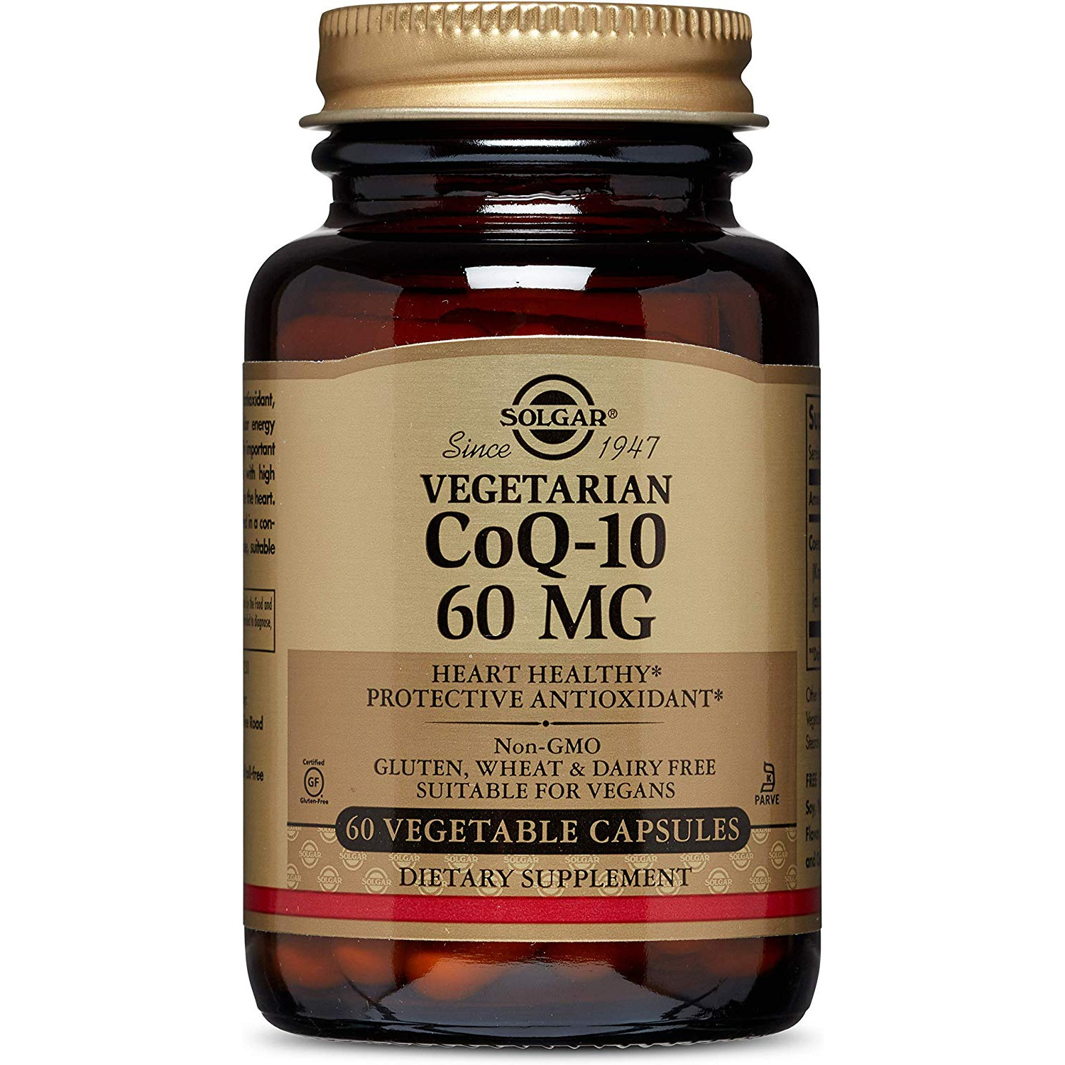 Solgar Vegetarian CoQ-10 60 mg Vegetable Capsules 60 caps - зображення 1