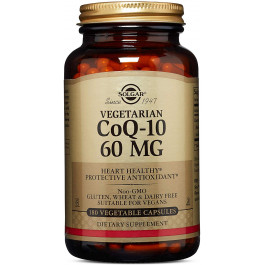 Solgar Vegetarian CoQ-10 60 mg Vegetable Capsules 180 caps