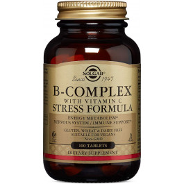   Solgar B-Complex with Vitamin C Stress Formula Tablets 100 tabs