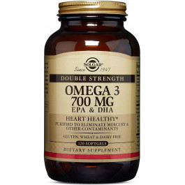 Solgar Double Strength Omega-3 700 mg Softgels 120 caps