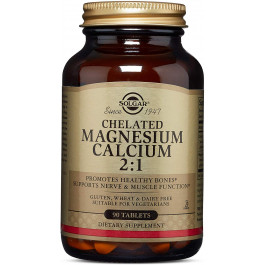 Solgar Chelated Magnesium Calcium 2:1 Tablets 90 tabs