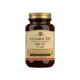 Solgar Vitamin D3 15 mcg /600 IU/ Vegetable Capsules 60 caps