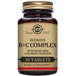 Solgar Ultimate B+C Complex Tablets 30 tabs