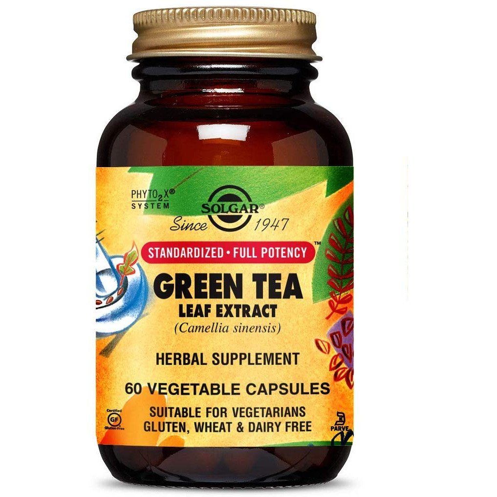 Solgar Green Tea Leaf Extract Vegetable Capsules 60 caps - зображення 1