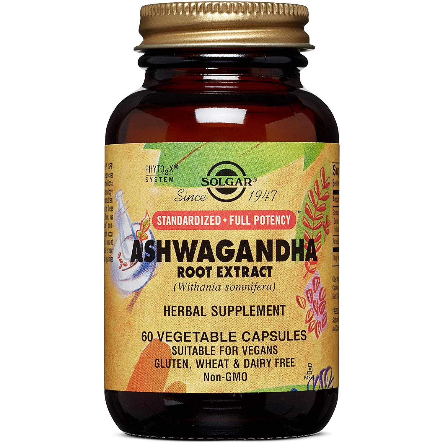 Solgar Ashwagandha Root Extract Vegetable Capsules 60 caps - зображення 1