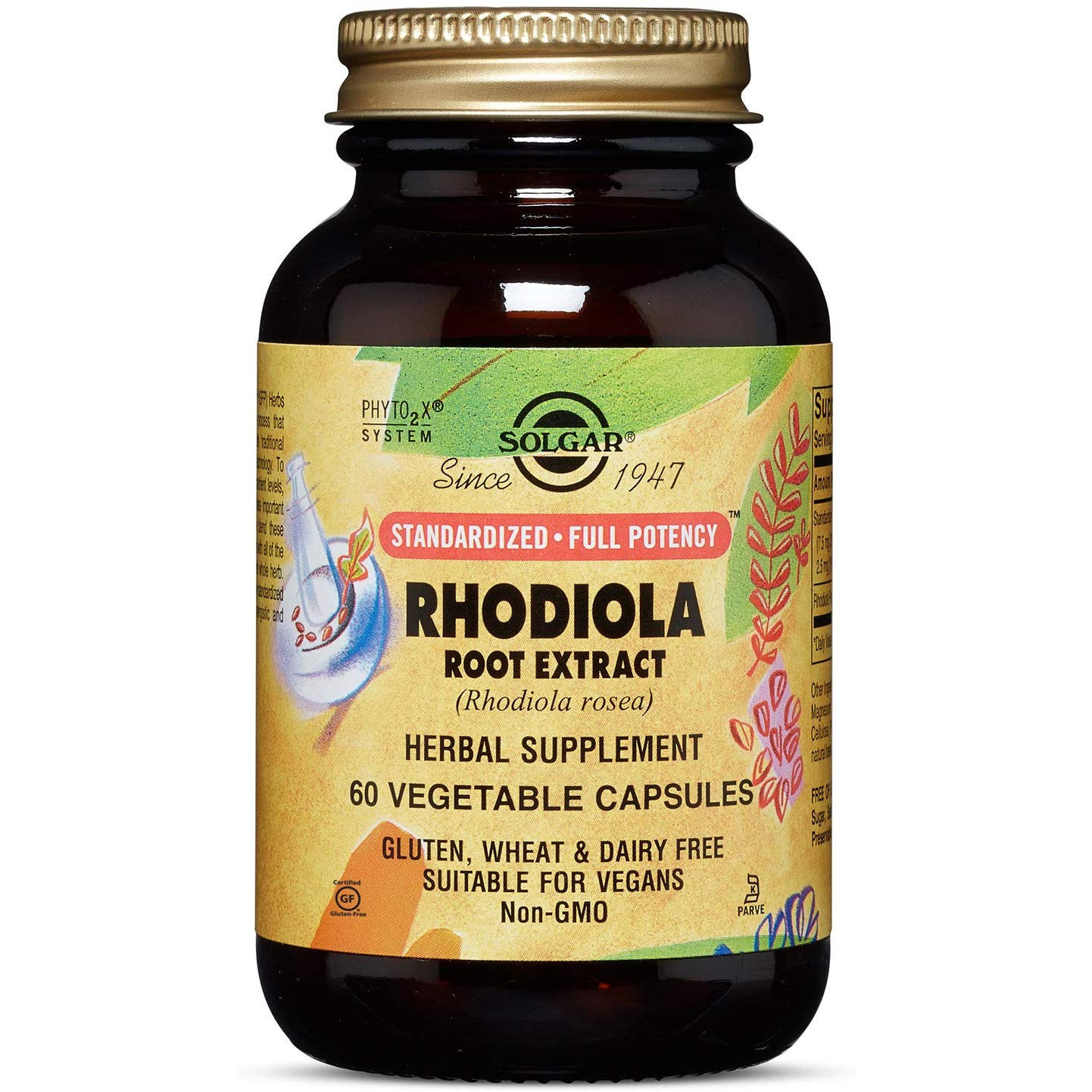 Solgar Rhodiola Root Extract Vegetable Capsules 60 caps - зображення 1