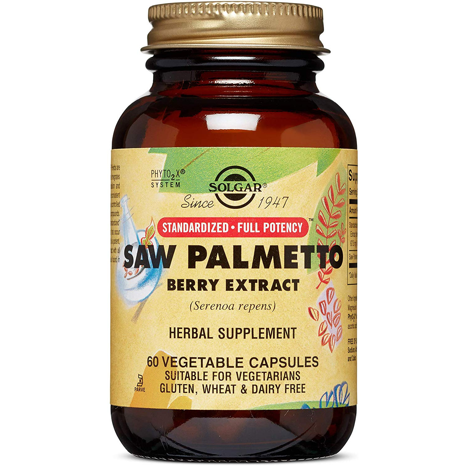 Solgar Saw Palmetto Berry Extract Vegetable Capsules 60 caps - зображення 1