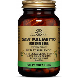 Solgar Saw Palmetto Berries Vegetable Capsules 100 caps