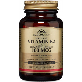 Solgar Vitamin K2 /MK-7/ 100 mcg Vegetable Capsules 50 caps