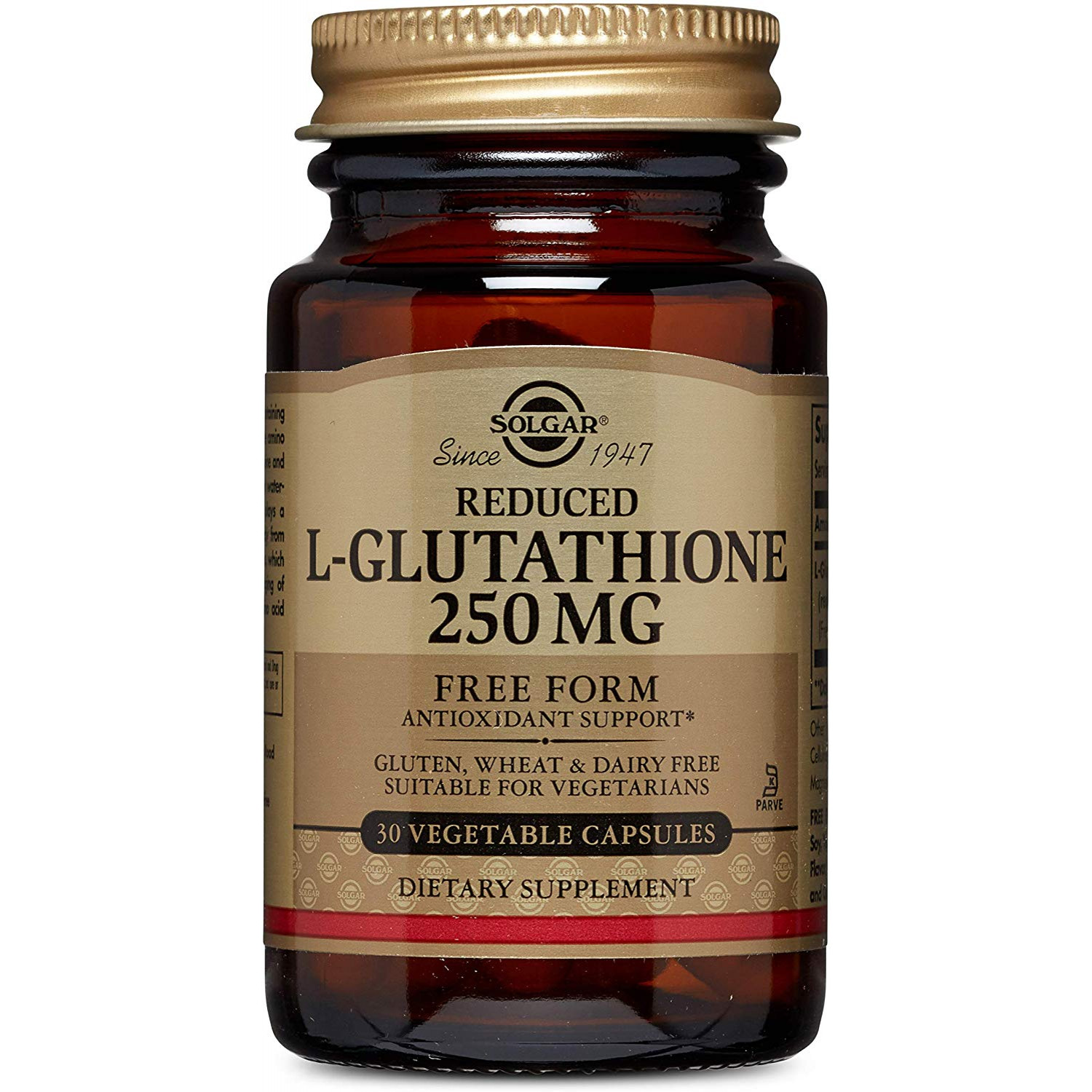 Solgar Reduced L-Glutathione 250 mg Vegetable Capsules 30 caps - зображення 1