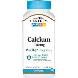 21st Century Calcium 1000 + D3 90 tabs