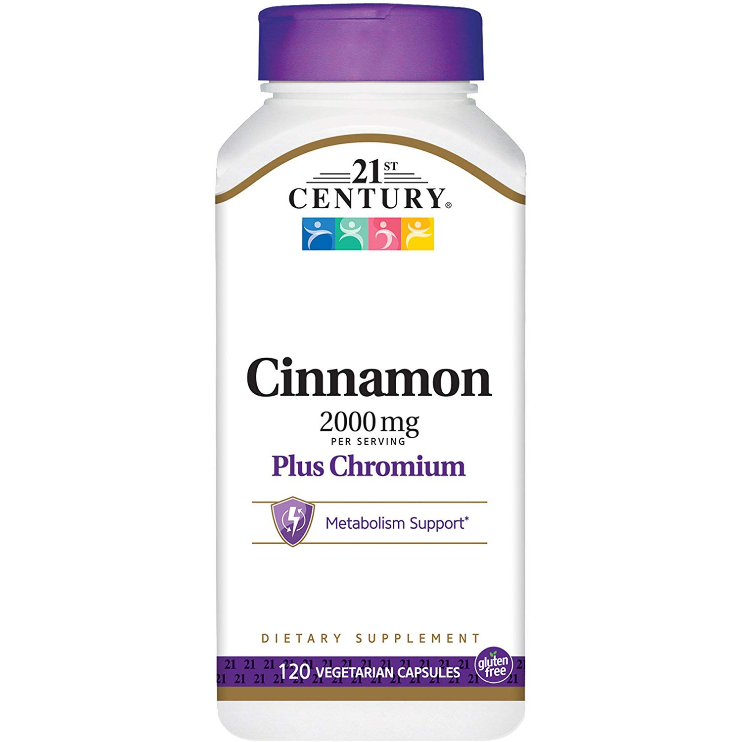 21st Century Cinnamon 2000 mg Plus Chromium 120 caps /30 servings/ - зображення 1