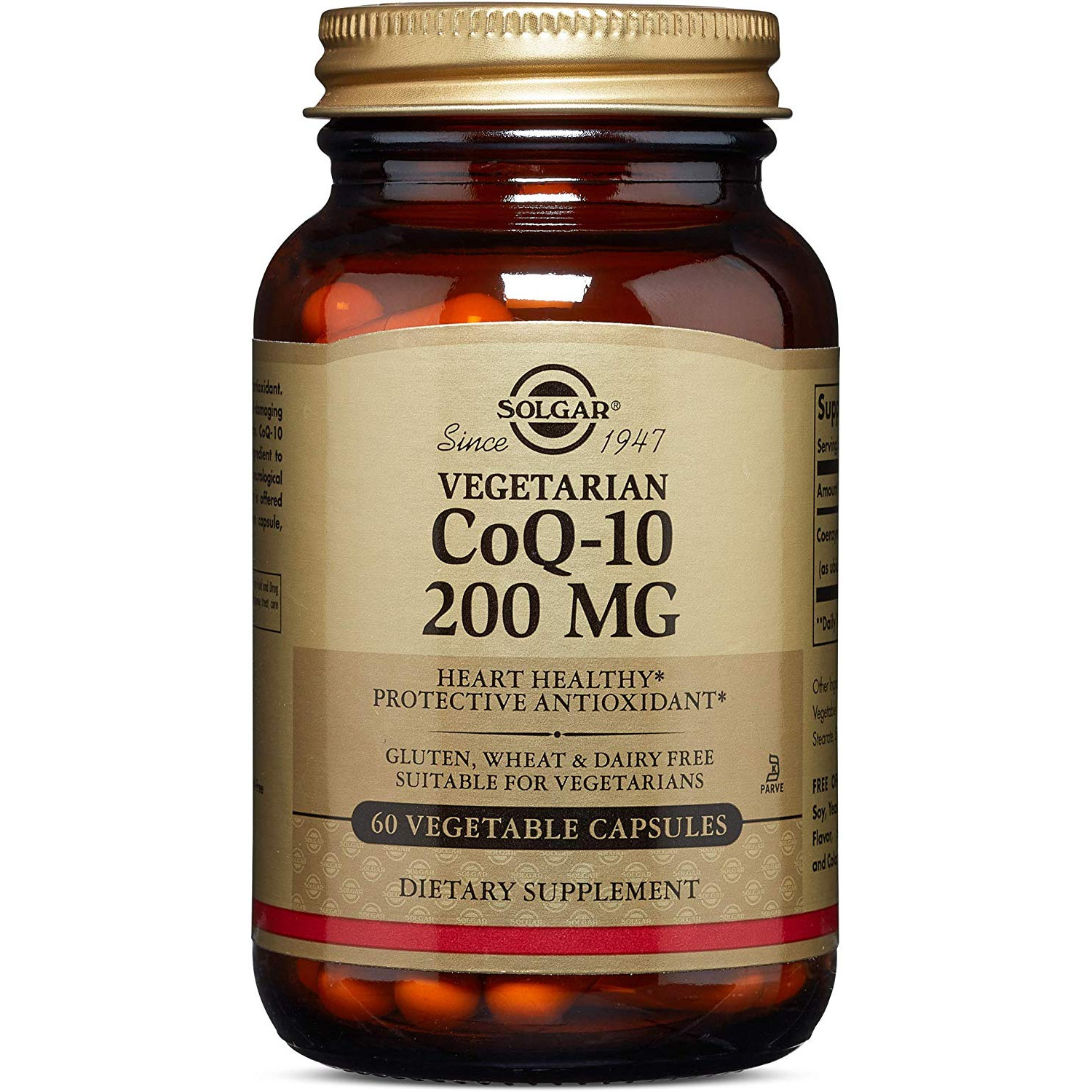 Solgar Vegetarian CoQ-10 200 mg Vegetable Capsules 60 caps - зображення 1