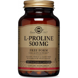 Solgar L-Proline 500 mg Vegetable Capsules 100 caps