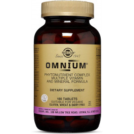 Solgar Omnium Tablets Phytonutrient Complex Multiple Vitamin & Mineral Formula 180 tabs