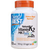 Doctor's Best Natural Vitamin K2 180 mcg Plus D3 1000 IU 60 caps - зображення 1