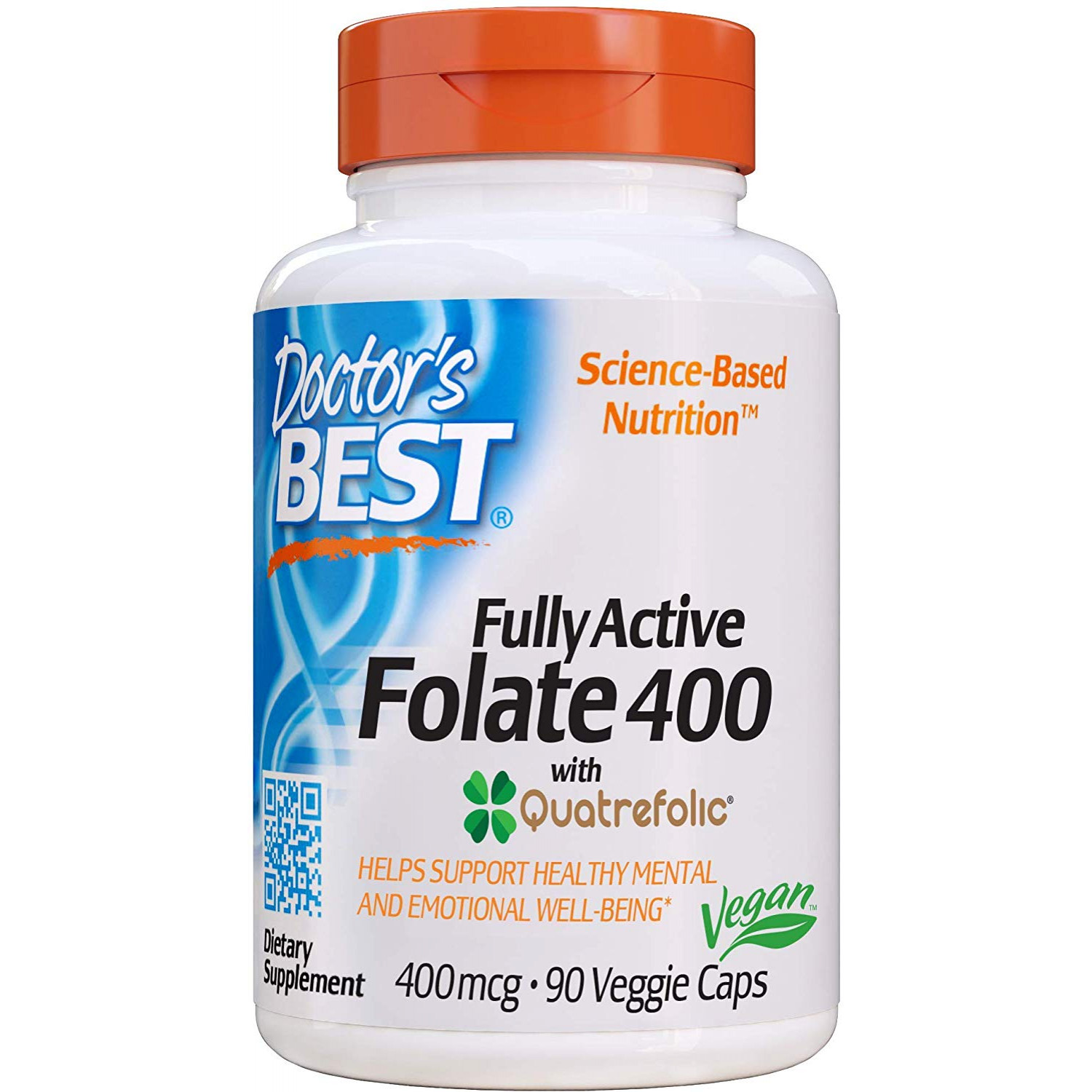 Doctor's Best Fully Active Folate 400 mcg 90 caps - зображення 1