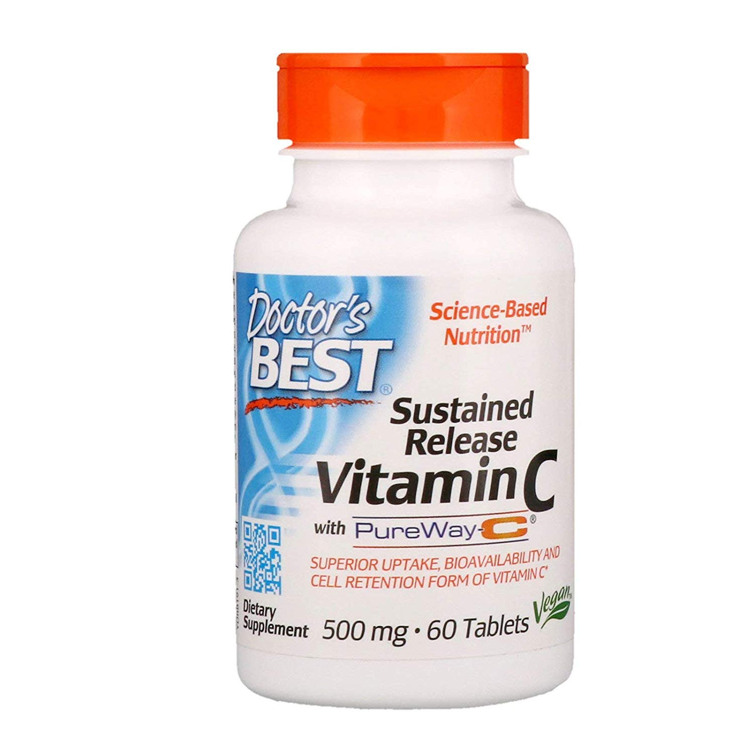 Doctor's Best Sustained Release Vitamin C 500 mg with PureWay-C 60 tabs - зображення 1
