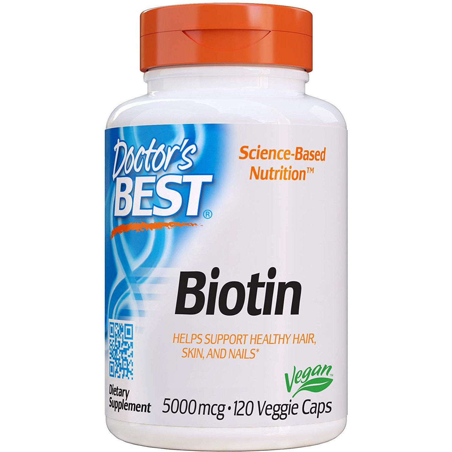 Doctor's Best Biotin 5,000 mcg 120 caps - зображення 1